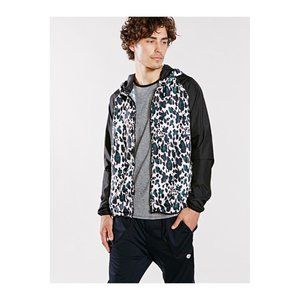 $158 THE UPSIDE Urban Outfitters PERFORMANCE Mars LEOPARD Sport RUN Jacket ( M )